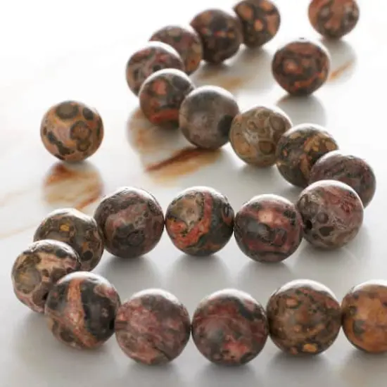 Leopard Jasper Round Beads, 10mm by Bead Landing&trade; {3}