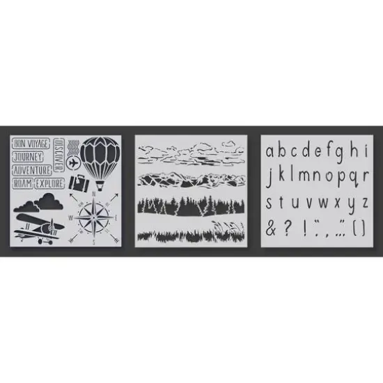 PA Essentials Adventure Collection Stencil Set {3}