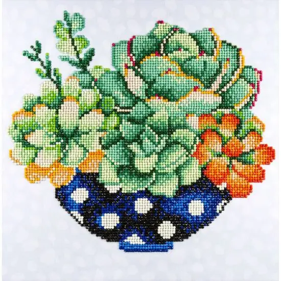 Diamond Art Intermediate Succulent Bowl Kit {1}