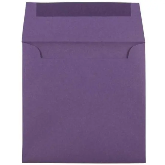 JAM Paper 5.5" x 5.5" Square Premium Invitation Envelopes, 25ct. Dark Purple {4}