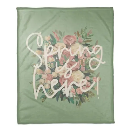 Spring is Here Fleece Blanket {1}