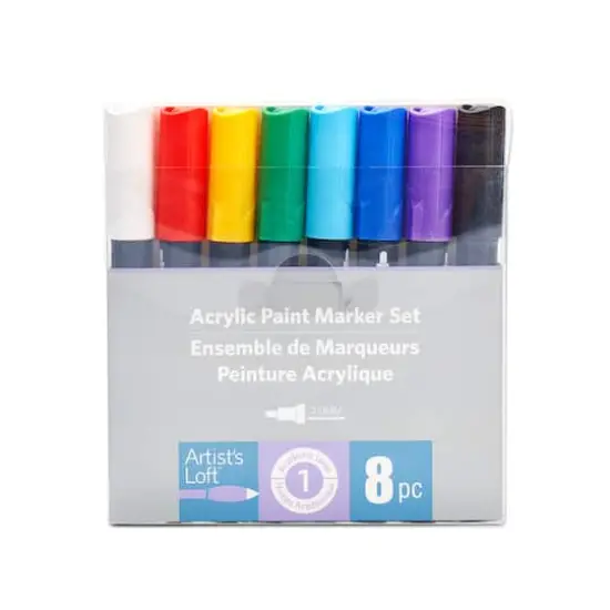Bullet Tip 8 Color Paint Marker Set by Artist's Loft&trade; {1}