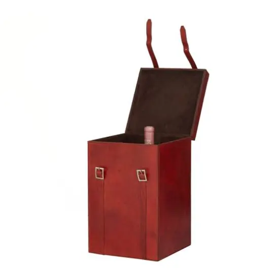 Red Modern Wine Holder, 9" x 10" x 16" {3}