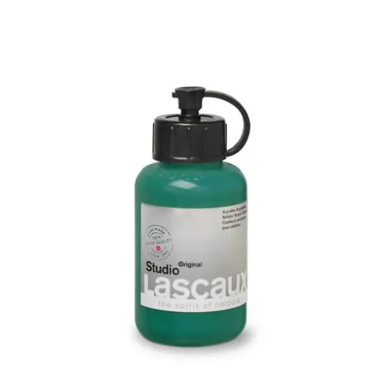 Lascaux Studio Emerald Green Acrylic Bottle, 85mL {1}