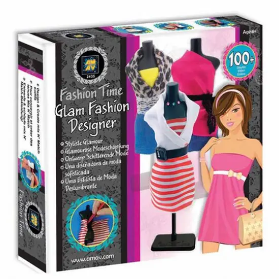 Amav Toys Fashion Time Glam Fashion Designer Activity Kit {3}