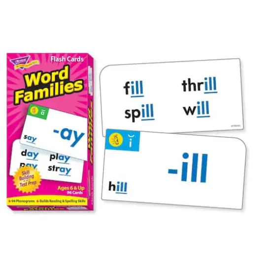 Trend Enterprises&reg; Word Families Skill Drill Flash Cards {3}