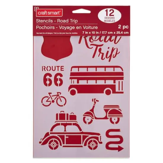 Road Trip Stencils, 7" x 10" by Craft Smart&reg; {3}