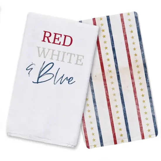 Red, White & Blue Tea Towel Set {1}