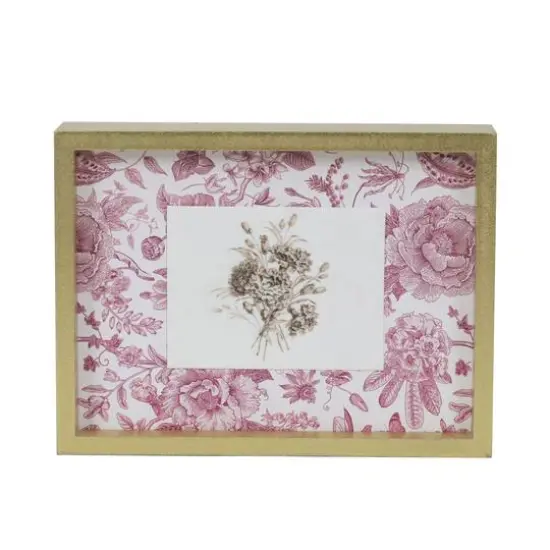Gold Frame Light Pink Floral Print Tabletop D&eacute;cor by Ashland&reg; {1}