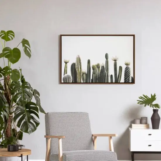 24" Cacti on White Background Wall Canvas by Ashland&reg; {5}