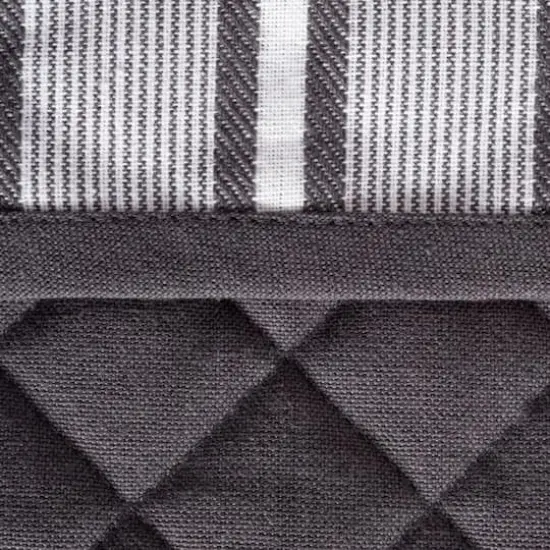 DII&reg; Mineral Gray Stripe Double Oven Mitt {8}