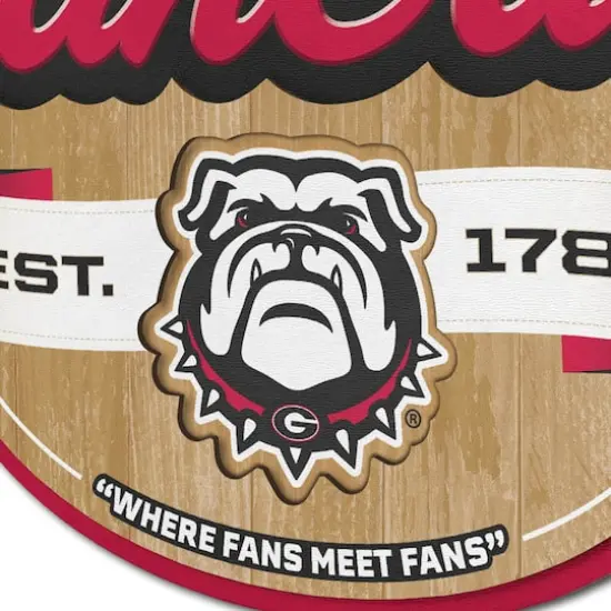NCAA Fan Cave Sign Georgia Bulldogs {6}