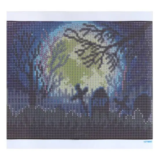8" x 10" Graveyard Glow-in-the-Dark Diamond Art Kit with Magnetic Frame by Make Market&reg; {3}