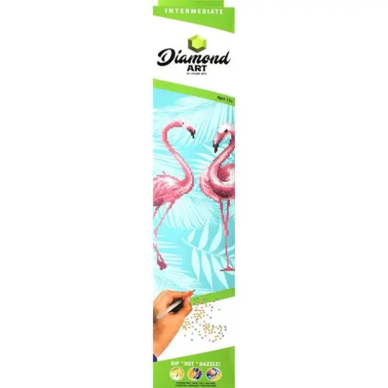 Diamond Art Intermediate Flamingo Duo Kit {3}