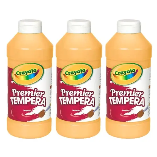 Crayola&reg; 16oz. Peach Premier Tempera Paints, 3ct. {1}