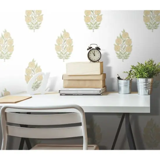 RoomMates Tamara Day Dutch Floral Peel & Stick Wallpaper Yellow {6}