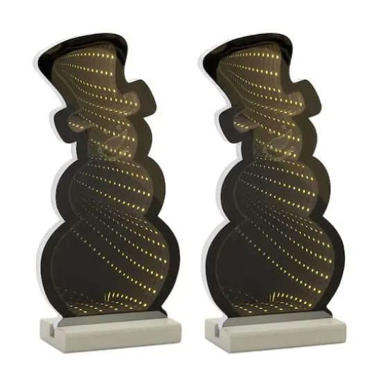 12.25" Snowman Outline Ekko Light Displays, 2ct. {1}