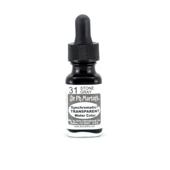 Dr. Ph. Martin's&reg; Synchromatic Transparent Watercolor, 0.5oz. 31 Stone Gray {1}