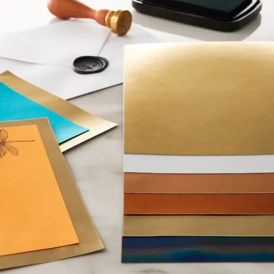 Metallic Foil Cardstock Paper Value Pack by Recollections&trade;, 4.5" x 7" {3}