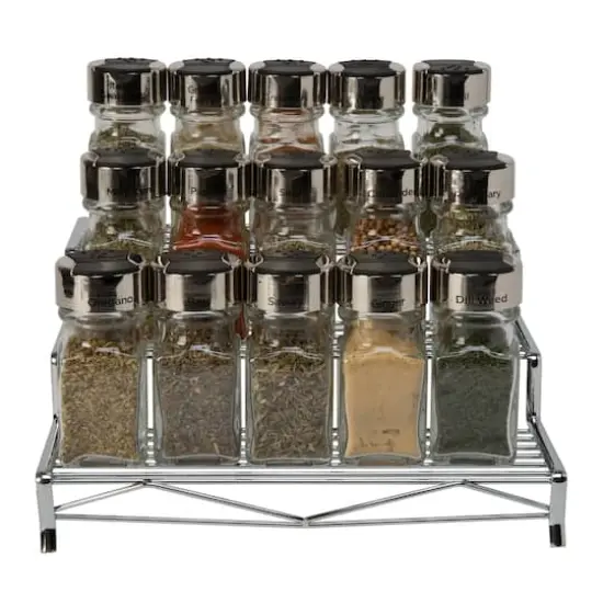 Kitchen Details 12" Geode 3-Tier Spice Rack Chrome {5}