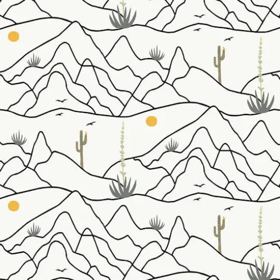 Elana Gabrielle Desert Afternoon Peel & Stick Wallpaper Tuxedo {1}