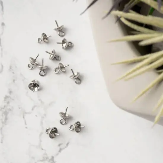 Bail Pins with Cups by Bead Landing&trade; Stainless Steel {4}