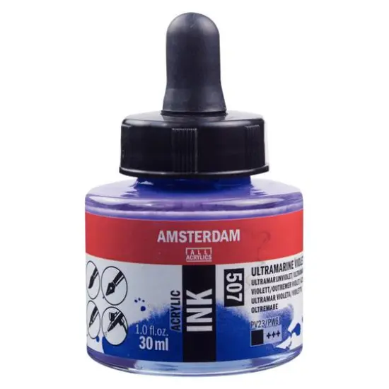 Amsterdam Acrylic Ink, 1oz. 507 Ultramarine Violet {1}