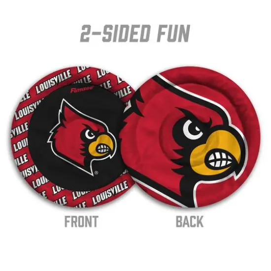 NCAA Flimzee Bean-Bag Flying Disc Louisville Cardinals {3}