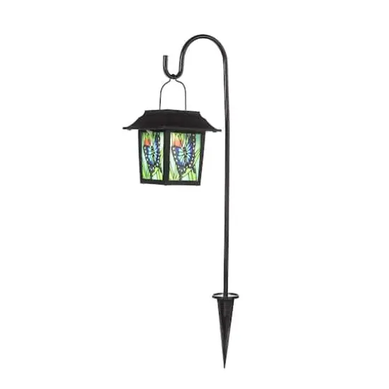 Glitzhome&reg; 30" Solar Powered LED Pathway Light Garden Stake {1}