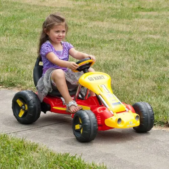 Toy Time Red Battery Powered Ride-On Go-Kart {3}