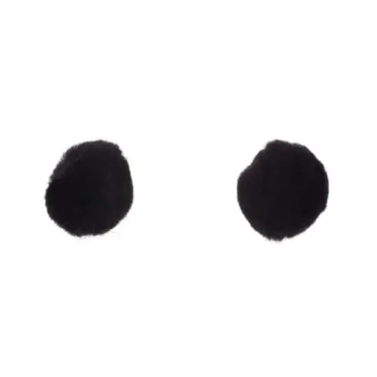 John Bead 2" Pom Poms, 50ct. Black {4}