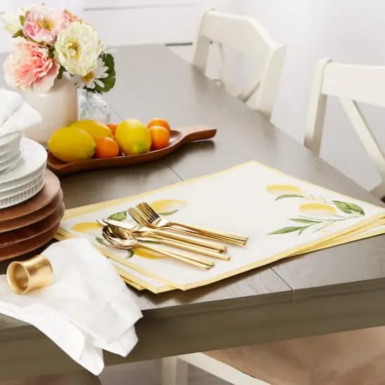 DII&reg; Lemon Bliss Placemats, 6ct. {5}