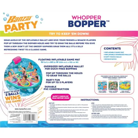 Banzai&reg; Whopper Bopper&trade; 92'' Inflatable Pool Game {5}