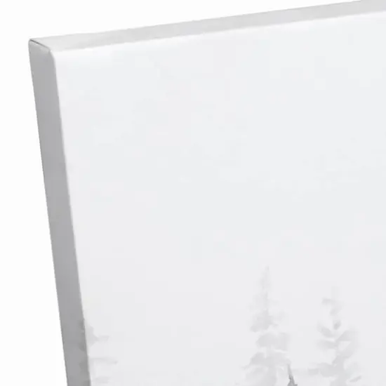 Black White Watercolor Trees 16x20 Canvas Wall Art {4}