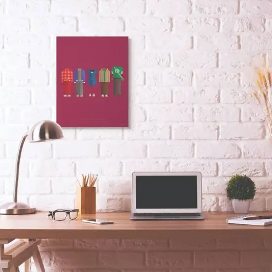 Stupell Industries Big Bang Theory Character's Fashion Canvas Wall Art {3}