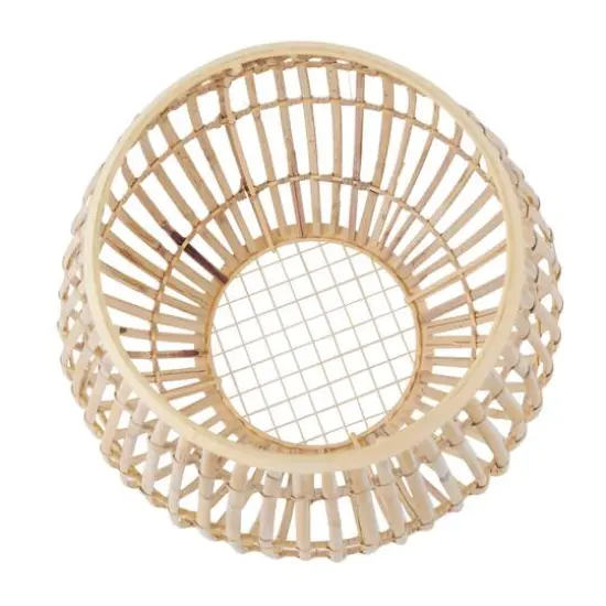 15" Bamboo Handmade Open Frame Round Vase {7}