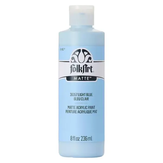 FolkArt&reg; Acrylic Paint, 8oz. Light Blue {1}