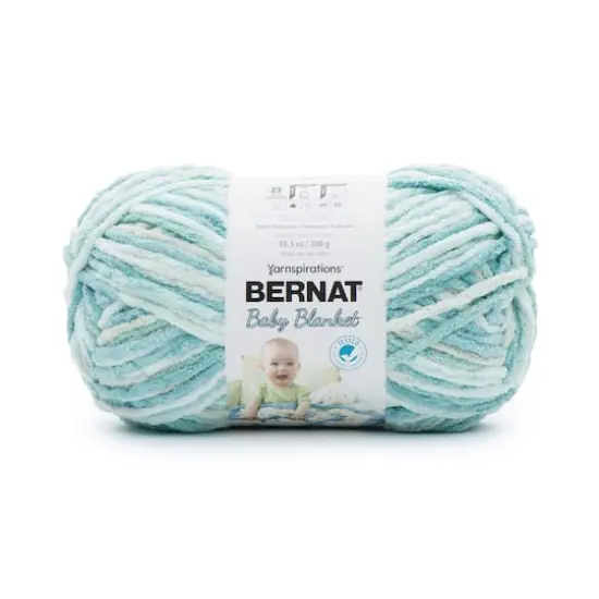 4 Pack Bernat&reg; Baby Blanket&trade; YarnBaby Blue-Green {1}