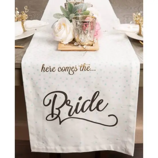 72" Here Comes The Bride Table Runner {5}