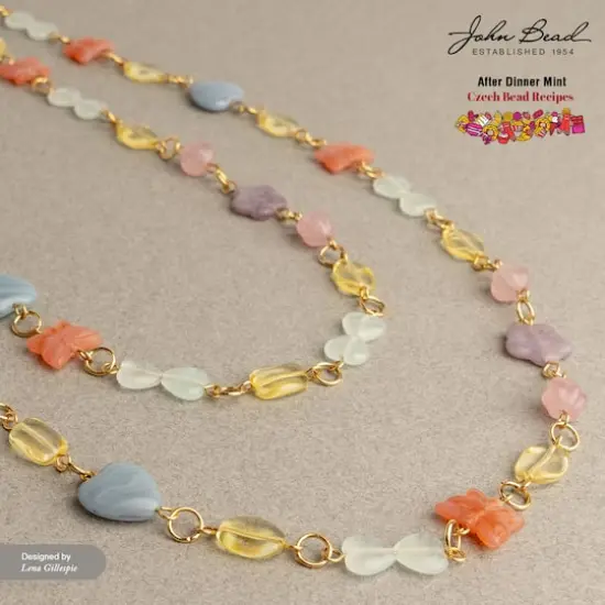 John Bead Czech Glass Recipe Box Beading Kit After Dinner Mint {3}