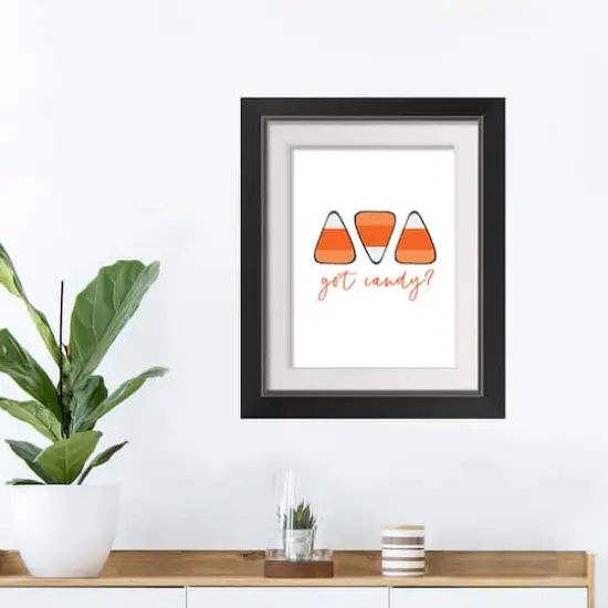 Got Candy? Black Framed Print Wall Art {4}