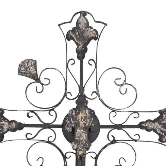 Black Iron French Country Wall Decor, 24" x 16" x 6" {6}