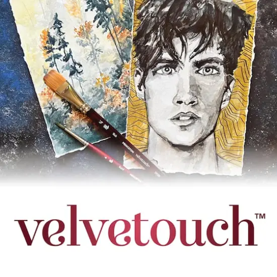 Princeton&trade; Velvetouch&trade; Series 3950 Filbert Brush {3}