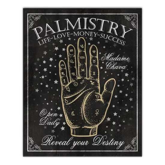 Palmistry Sign 8 16" x 20" Canvas Wall Art {1}