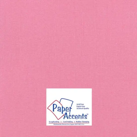 PA Paper™ Accents 12" x 12" 80lb. Glimmer Cardstock, 25 Sheets Frosty Pink {1}