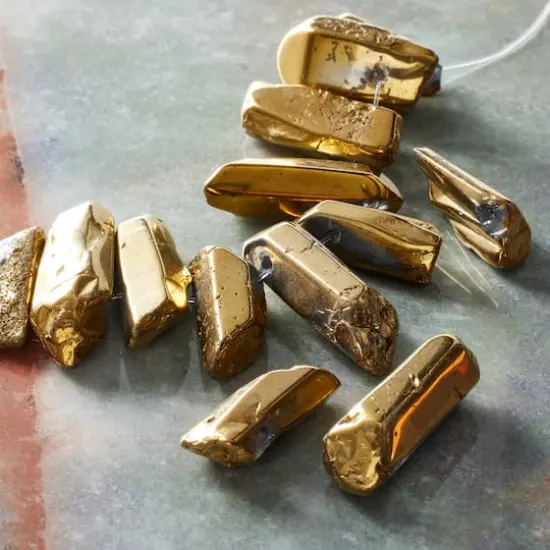 Gold Luster Quartz Nugget Beads by Bead Landing&trade; {3}