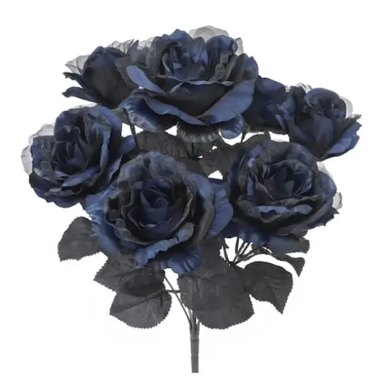 17.5" Blue & Black Rose Bush by Ashland&reg; {3}