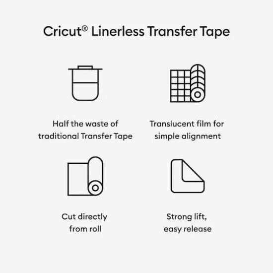 Cricut&reg; 30ft. Linerless Transfer Tape, Transparent {4}