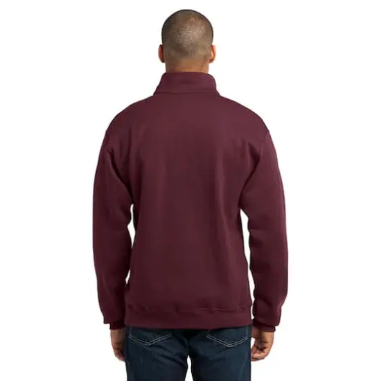 JERZEES&reg; NuBlend&reg; 1/4-Zip Cadet Collar Sweatshirt Maroon {6}