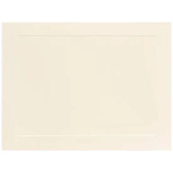 JAM Paper 5" x 7" Ivory Panel Blank Flat Note Cards {1}